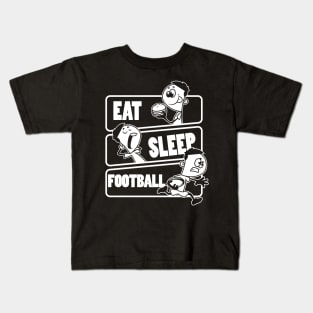 Eat Sleep Football - American Foot ballplayer Gift design Kids T-Shirt